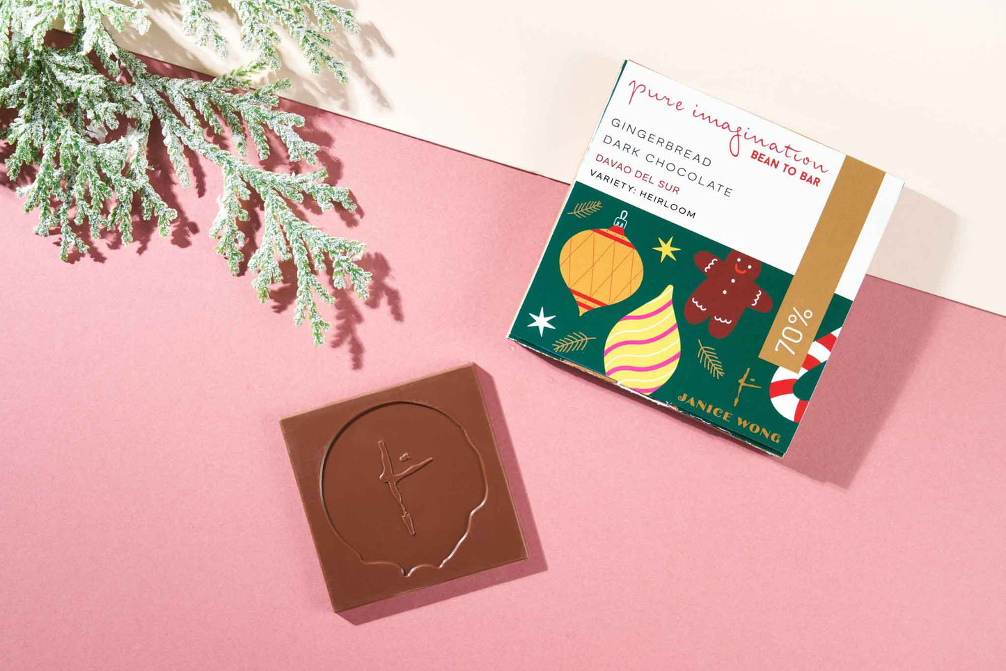 70% Gingerbread Davao Single Origin Bean to Bar Dark Chocolate