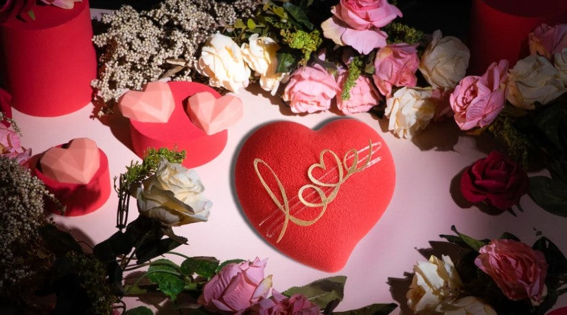 Valentine's Day Wine Rose Cake